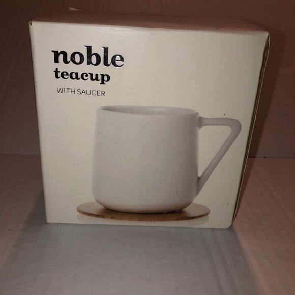 Nwot DAVIDsTEA Noble teacup with saucer - Picture 1 of 4